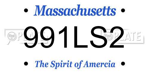 991LS2 Massachusetts License Plate