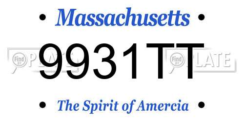 9931TT Massachusetts License Plate