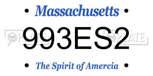 993ES2 Massachusetts License Plate