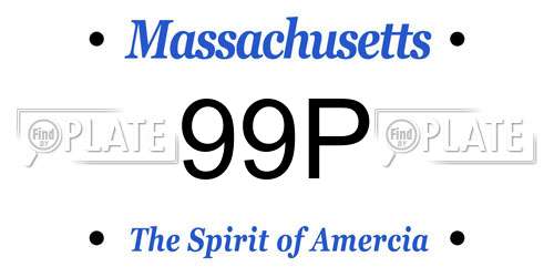 99P Massachusetts License Plate