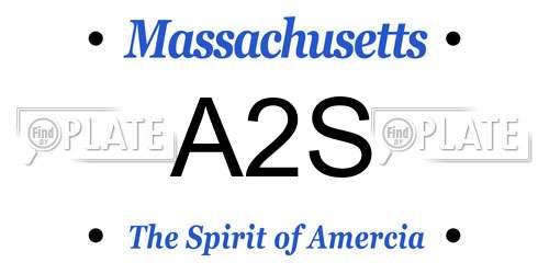 A2S Massachusetts License Plate