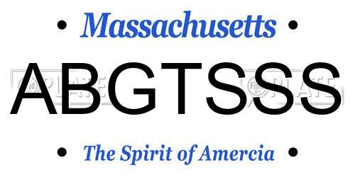ABGTSSS Massachusetts License Plate