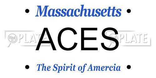 ACES Massachusetts License Plate