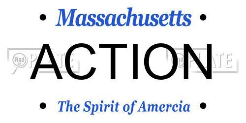 ACTION Massachusetts License Plate