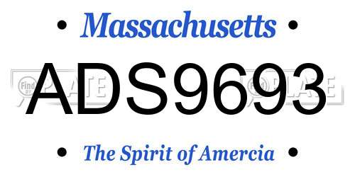 ADS9693 Massachusetts License Plate