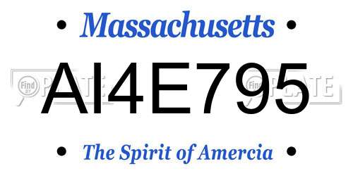 AI4E795 Massachusetts License Plate