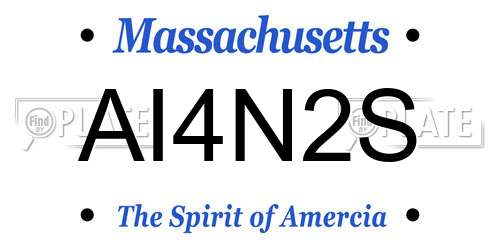 AI4N2S Massachusetts License Plate