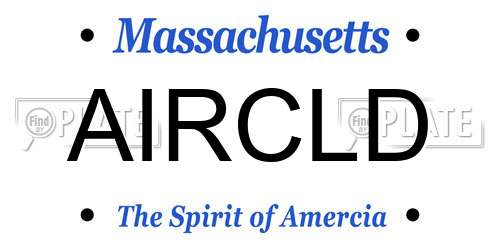 AIRCLD Massachusetts License Plate
