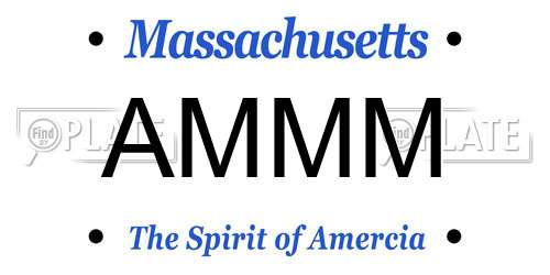 AMMM Massachusetts License Plate