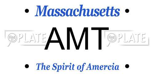 AMT Massachusetts License Plate