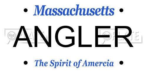 ANGLER Massachusetts License Plate