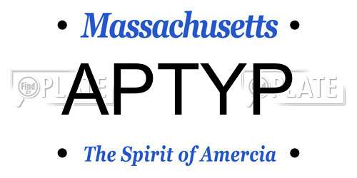 APTYP Massachusetts License Plate