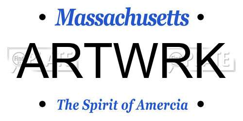 ARTWRK Massachusetts License Plate
