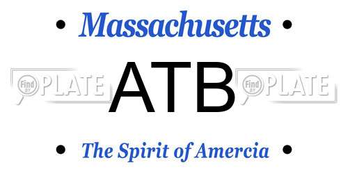 ATB Massachusetts License Plate