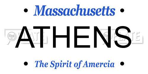 ATHENS Massachusetts License Plate