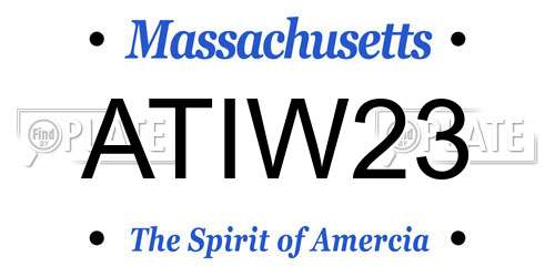 ATIW23 Massachusetts License Plate