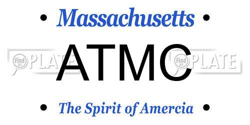 ATMC Massachusetts License Plate