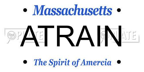 ATRAIN Massachusetts License Plate