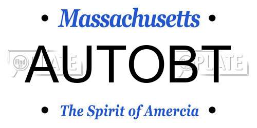 AUTOBT Massachusetts License Plate