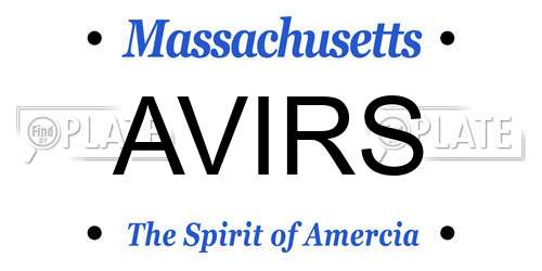 AVIRS Massachusetts License Plate