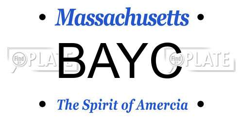 BAYC Massachusetts License Plate