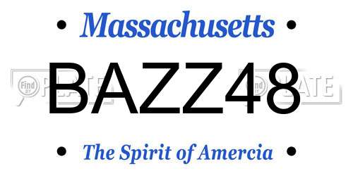 BAZZ48 Massachusetts License Plate