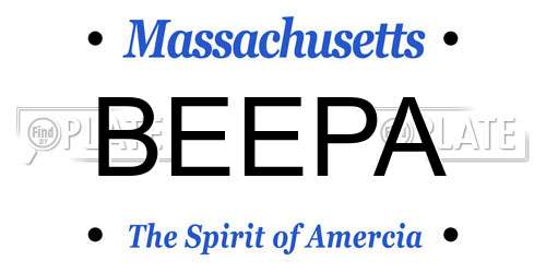 BEEPA Massachusetts License Plate