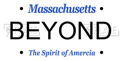 BEYOND Massachusetts License Plate