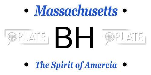BH Massachusetts License Plate