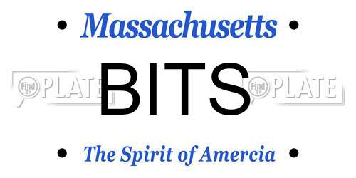 BITS Massachusetts License Plate