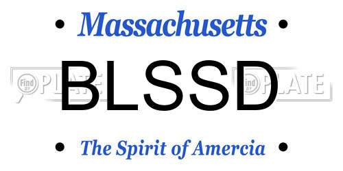 BLSSD Massachusetts License Plate