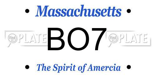 BO7 Massachusetts License Plate