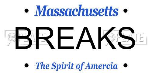 BREAKS Massachusetts License Plate