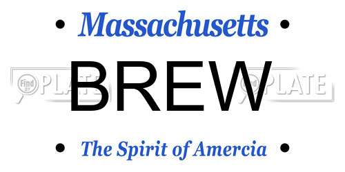 BREW Massachusetts License Plate