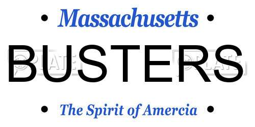 BUSTERS Massachusetts License Plate