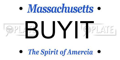 BUYIT Massachusetts License Plate