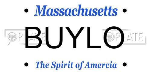 BUYLO Massachusetts License Plate