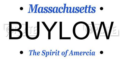 BUYLOW Massachusetts License Plate