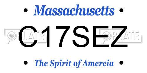 C17SEZ Massachusetts License Plate