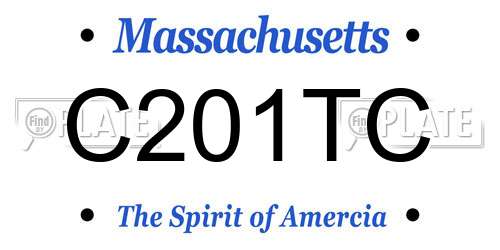 C201TC Massachusetts License Plate