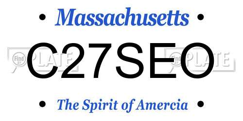 C27SEO Massachusetts License Plate