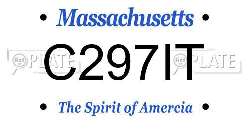 C297IT Massachusetts License Plate