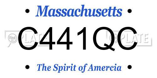 C441QC Massachusetts License Plate