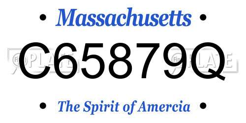 C65879Q Massachusetts License Plate