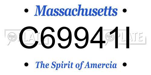 C69941I Massachusetts License Plate
