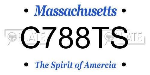 C788TS Massachusetts License Plate