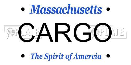 CARGO Massachusetts License Plate