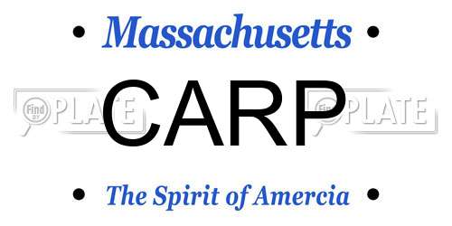 CARP Massachusetts License Plate