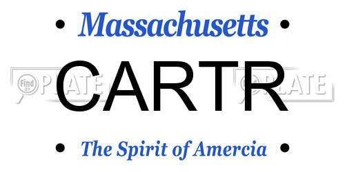 CARTR Massachusetts License Plate