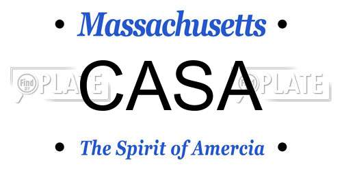 CASA Massachusetts License Plate